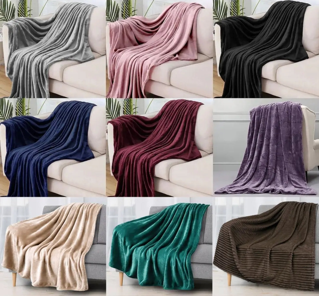 Super Soft Plush Cozy Warm Throw Blankets